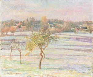 Hvid frost ved Eragny, 1895
